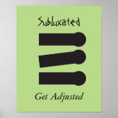 Chiropractisch subluxed Spine Poster aanpassen (Voorkant)