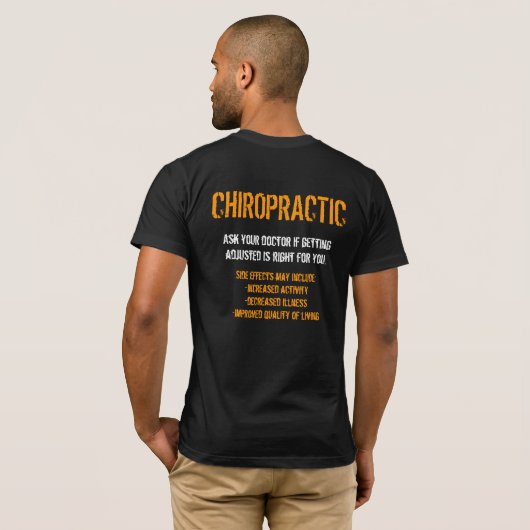 Chiropractisch T-shirt (Achterkant volledig)