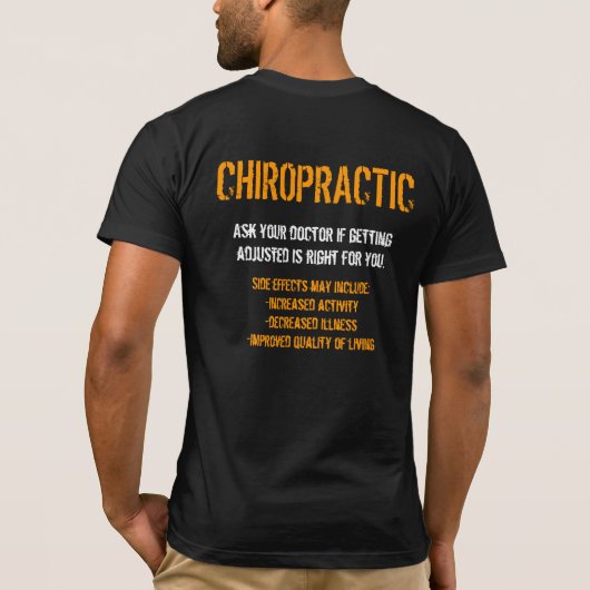 Chiropractisch T-shirt (Achterkant)