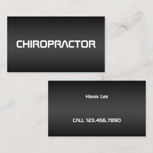 Chiropractisch Visitekaartje (Voorkant / Achterkant)