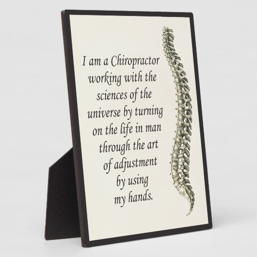 Chiropractische aanpassing per hand statief fotoplaat (Zijkant)