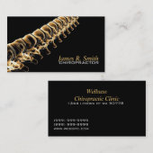 Chiropractische afdeling voor medische zorg visitekaartje (Voorkant / Achterkant)
