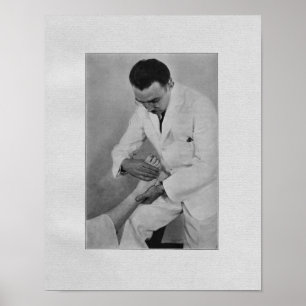 Chiropractische  afdruk voor aanpassing van extrem poster