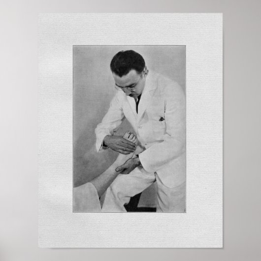 Chiropractische  afdruk voor aanpassing van extrem poster (Voorkant)