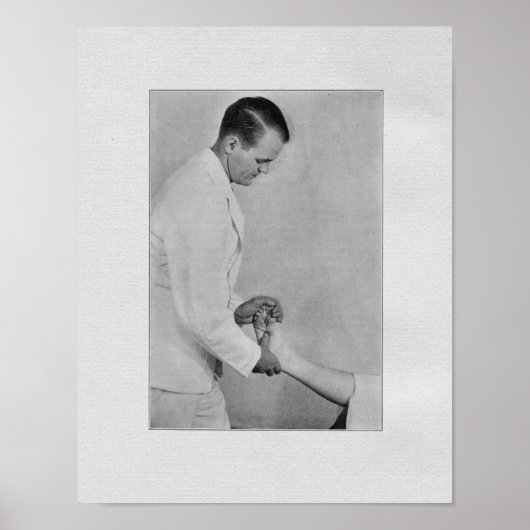 Chiropractische afdruk voor aanpassing van extrem poster (Voorkant)