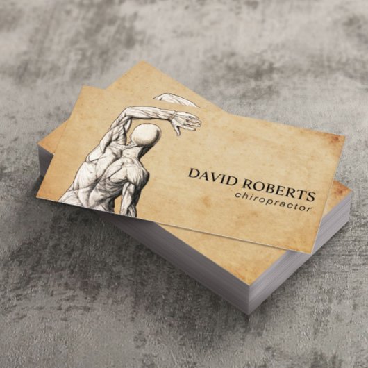 Chiropractische  anatomie Chiropractor Visitekaartje