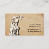 Chiropractische  anatomie Chiropractor Visitekaartje (Achterkant)