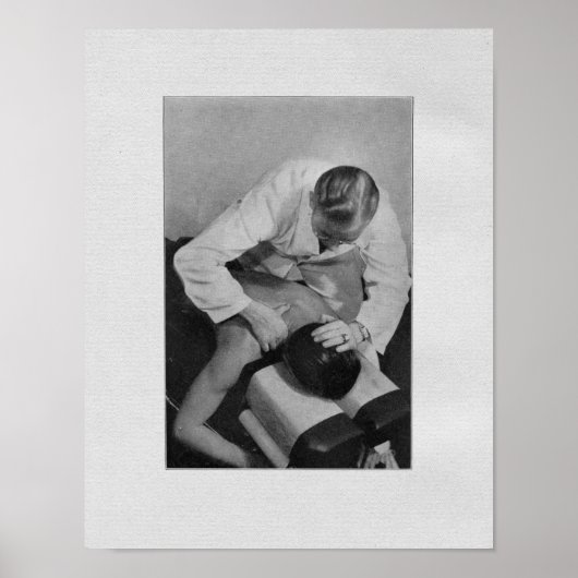 Chiropractische  bijstelling poster (Voorkant)