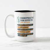 Chiropractische bijwerkingen Funny Chiropractor Tweekleurige Koffiemok (Links)