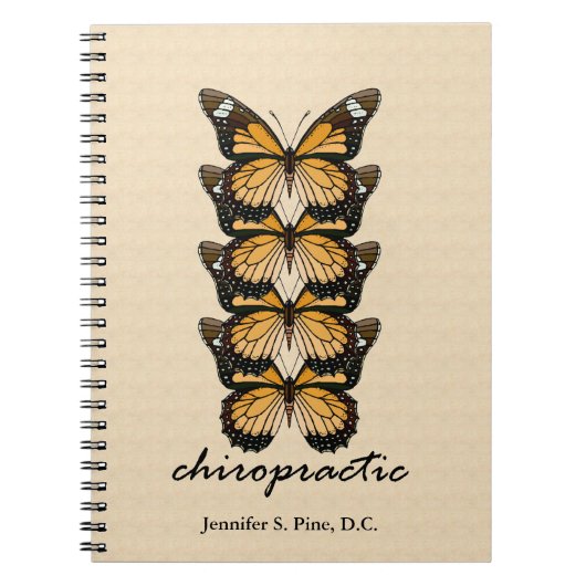 Chiropractische Butterflies-laptop Notitieboek (Voorkant)