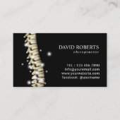 Chiropractische Chiropractor gloeiende wervelkolom Afsprakenkaartje (Voorkant)