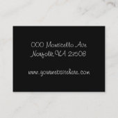 chiropractische diensten visitekaartje (Achterkant)