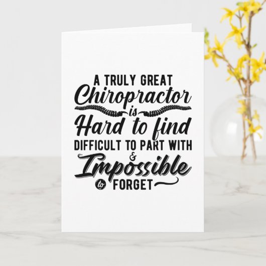 Chiropractische echt geweldige Chiropractor Spine Kaart (Gele Bloem)