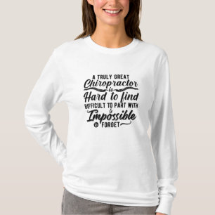 Chiropractische echt geweldige Chiropractor Spine  T-shirt