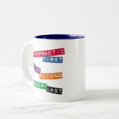 Chiropractische eerste Mok (Voorkant links)