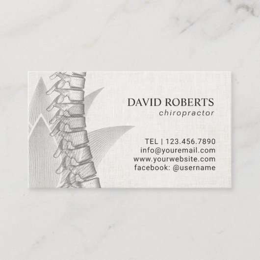 Chiropractische en Acupunctuur Spine Lotus Appoint Afsprakenkaartje (Voorkant)