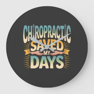 Chiropractische genezing en rugpijnverlichting grote klok