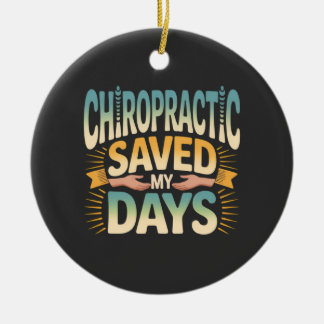 Chiropractische genezing en rugpijnverlichting keramisch ornament