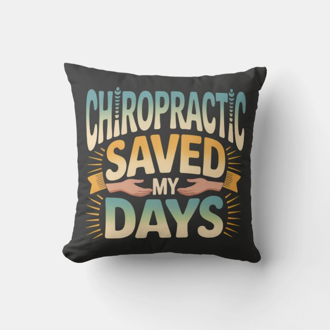 Chiropractische genezing en rugpijnverlichting kussen (Voorkant)
