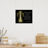 Chiropractische Gezegden & Quotes Nerves Poster (Keuken)