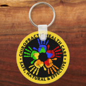 Chiropractische gezondheidszorg sleutelhanger (Voorkant)