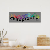 Chiropractische handmatige Prints Poster 36x12 (Keuken)