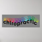 Chiropractische handmatige Prints Poster 36x12 (Voorkant)