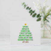 Chiropractische kerst, Chiropractisch Briefkaart (Staand voorkant)