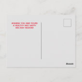 Chiropractische kerst, Chiropractisch Briefkaart (Achterkant)