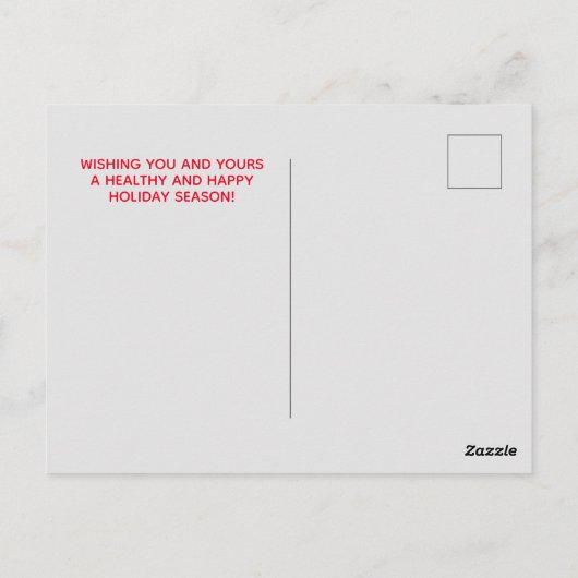 Chiropractische kerst, Chiropractisch Briefkaart (Achterkant)