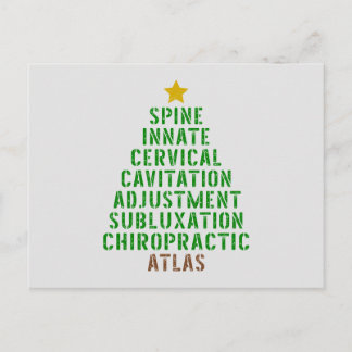 Chiropractische kerst, Chiropractisch Briefkaart