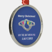 Chiropractische kerst! metalen ornament (Rechts)
