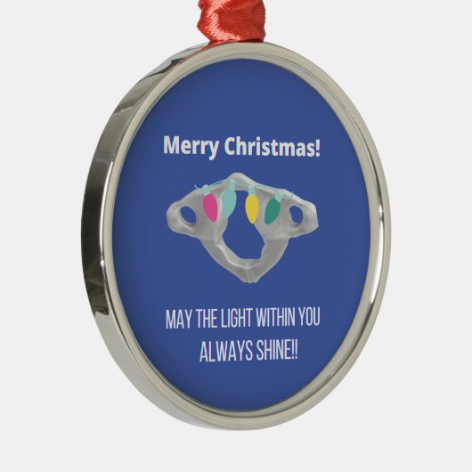 Chiropractische kerst! metalen ornament (Rechts)