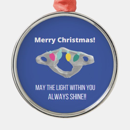 Chiropractische kerst! metalen ornament (Voorkant)