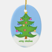 Chiropractische kerstboomversiering keramisch ornament (Voorkant)