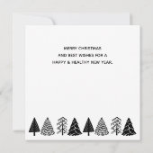 Chiropractische kerstkaart, Chiropractische kaart, Bedankkaart (Achterkant)