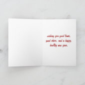 Chiropractische kerstkaart feestdagen kaart (Binnen)