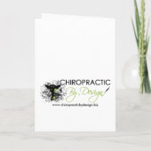 Chiropractische kerstkaart feestdagen kaart (Achterkant)