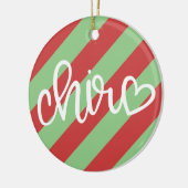 Chiropractische kerstversiering, Chiropractisch; Keramisch Ornament (Links)