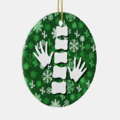 Chiropractische kerstversiering keramisch ornament (Rechts)