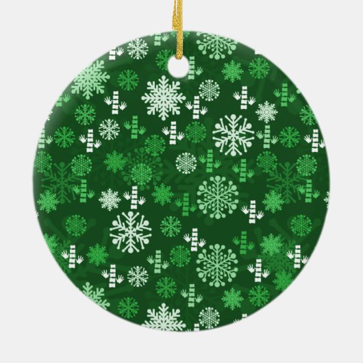 Chiropractische kerstversiering keramisch ornament (Achterkant)