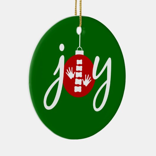 Chiropractische kerstversiering keramisch ornament (Rechts)