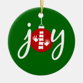 Chiropractische kerstversiering keramisch ornament (Voorkant)