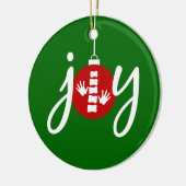 Chiropractische kerstversiering keramisch ornament (Links)