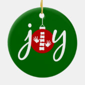 Chiropractische kerstversiering keramisch ornament (Achterkant)