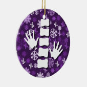 Chiropractische kerstversiering keramisch ornament (Rechts)