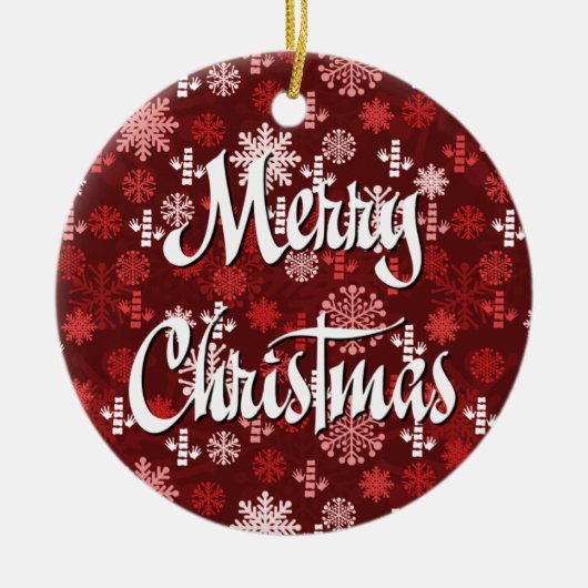 Chiropractische kerstversiering keramisch ornament (Voorkant)