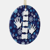Chiropractische kerstversiering keramisch ornament (Rechts)