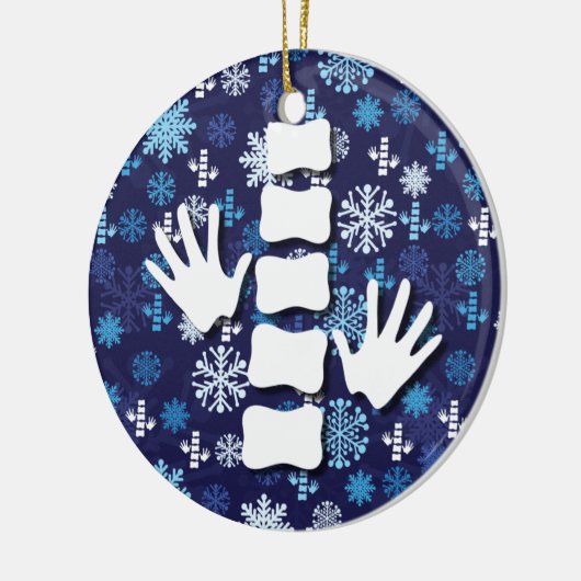 Chiropractische kerstversiering keramisch ornament (Links)