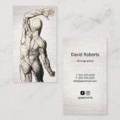 Chiropractische  Linen Anatomy Chiropractor Visitekaartje (Voorkant / Achterkant)